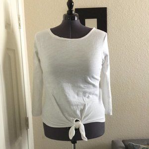 Old Navy Cotton Gauze Tied Front Tee